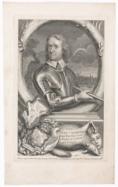 ?1653 Oliver Cromwell Englannin Skotlannin ja Irlannin suojelija? tekijältä George Vertue