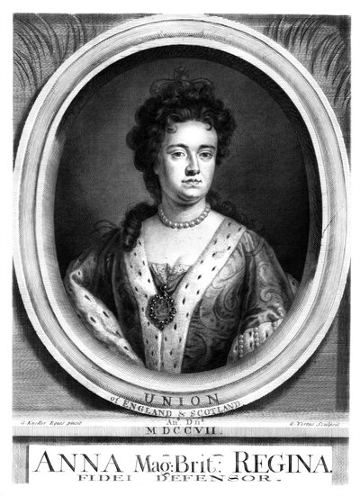 Anne, Ison-Britannian ja Irlannin kuningatar. tekijältä George Vertue