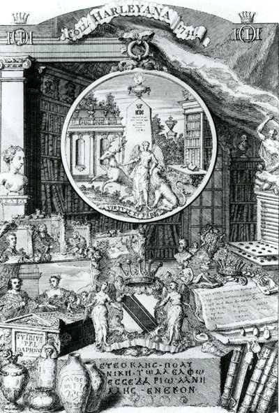 Lord Harleyn kirjakilpi, 1741 tekijältä George Vertue