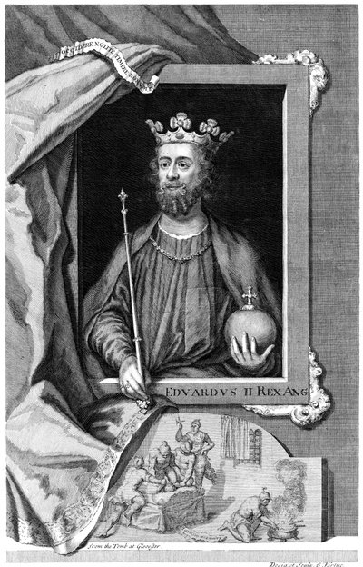 Edward II Englannista. 1700-luvulla tekijältä George Vertue