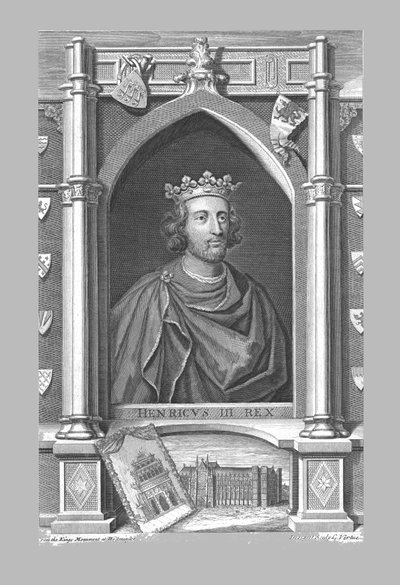 Henrik III:n muistomerkki, 1730-luku. tekijältä George Vertue