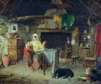 Ettrick. Paimenpoika saa ensivaikutelmansa äidiltään, 1858 tekijältä George Washington Brownlow