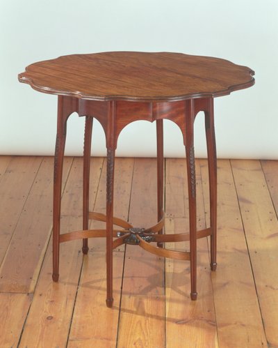 Satunnainen pöytä, valmistettu Morris & Co:lle, n. 1885 (mahonki) tekijältä George Washington Jack