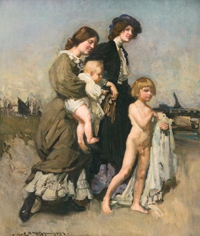 Lomaryhmä (uimarit) tekijältä George Washington Lambert