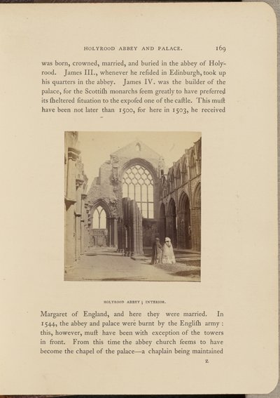 Holyrood Abbey; Sisätilat tekijältä George Washington Wilson