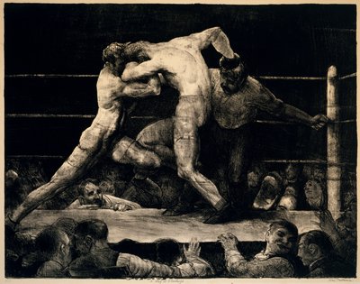 Stag at Sharkeys, 1917 tekijältä George Wesley Bellows