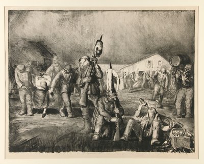 Bacchanal (ensimmäinen kivi) tekijältä George Wesley Bellows