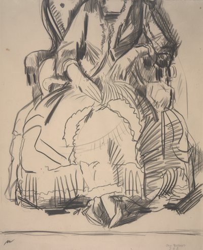 Emma violetissa mekossa tekijältä George Wesley Bellows