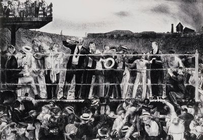Esittelyssä Georges Carpentier, 1921 tekijältä George Wesley Bellows