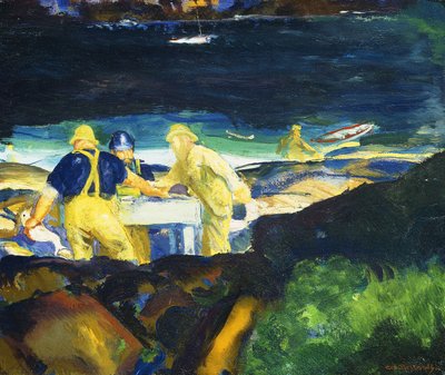 Hummerin ansojen hoito, aikainen aamu, tekijältä George Wesley Bellows