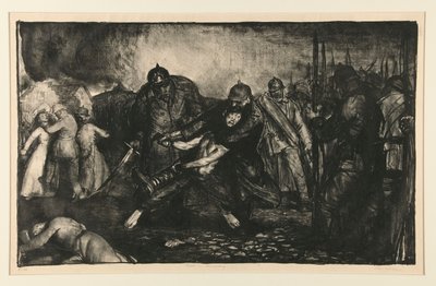 The Enemy Arrive tai The Germans Arrive War-sarjasta tekijältä George Wesley Bellows