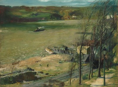 Hudsonissa, 1908 tekijältä George Wesley Bellows