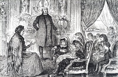 Pyhäkoulun luokka. tekijältä George du Maurier