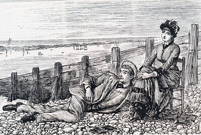 Pariskunta häämatkalla tekijältä George du Maurier