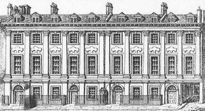 Talot Great Queen Street, 1817 tekijältä George the Elder Scharf