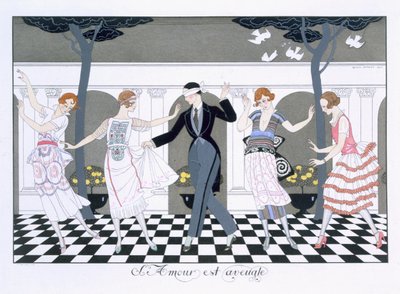 Love is Blind, kaiverrus Henri Reidel tekijältä Georges (after) Barbier