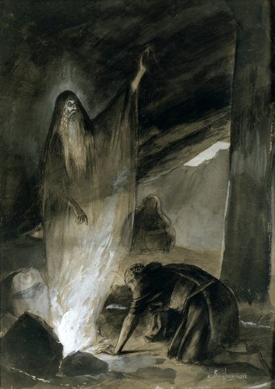 "Astrologi", 1800-luvun loppu 1900-luvun alku tekijältä Georges Antoine Rochegrosse
