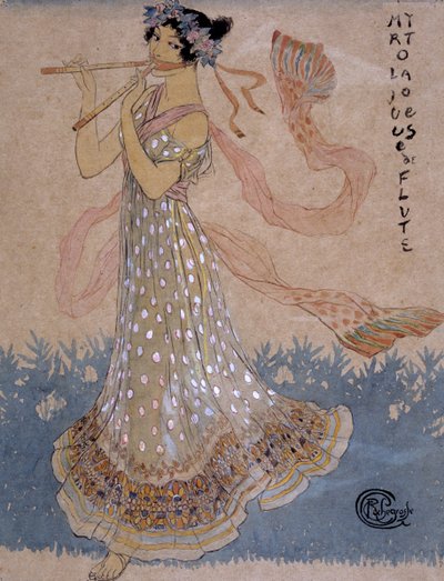 Nuori muusikko, 1900-luku tekijältä Georges Antoine Rochegrosse