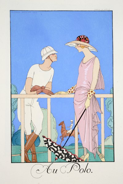 Polossa, "Falbalas ja Fanfreluches, nykyajan, menneisyyden ja tulevaisuuden almanakka" tekijältä Georges Barbier