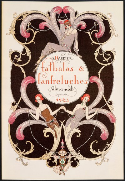 Falbalas et Franfreluches, muotialmanakka tekijältä Georges Barbier