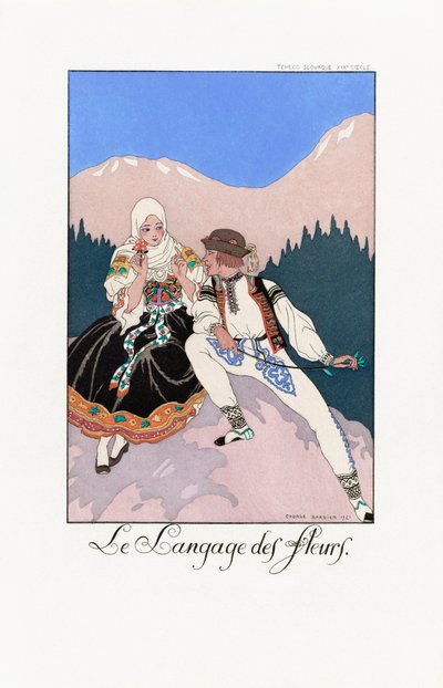 George Barbierin kuvitus. tekijältä Georges Barbier