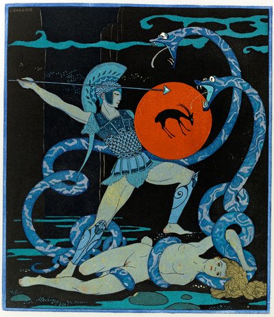 Kuvitus Les Chansons de Bilitisistä tekijältä Georges Barbier