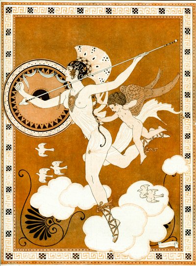 Amazon 1916 (stensiili) tekijältä Georges Barbier