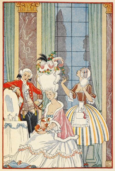 La France au 18me siècle. 1700-luvun ranskalainen aristokratia. tekijältä Georges Barbier