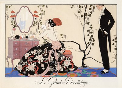 Le Grand Décolletage, kaiverrus H. Reidel tekijältä Georges Barbier