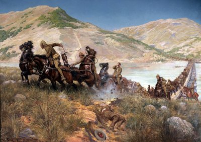 Bullerin viimeinen Tugelan ylitys, helmikuu 1900 tekijältä Georges Bertin Scott