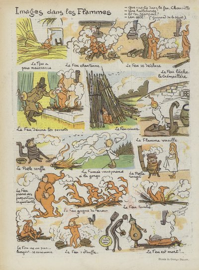 Kuvitus Le Rirelle tekijältä Georges Delaw