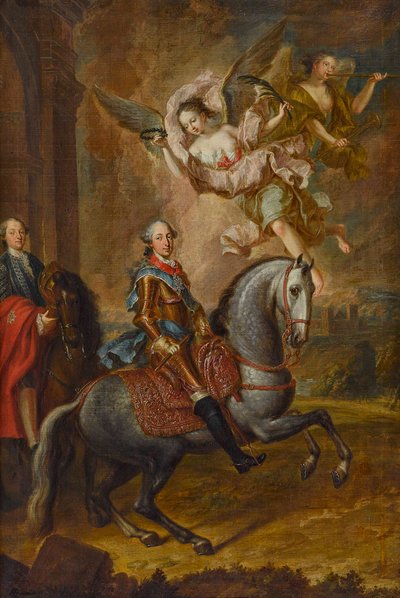 Maximilian III Joseph, Baijerin vaaliruhtinas, hevosen selässä (öljy kankaalle) tekijältä Georges Desmarées