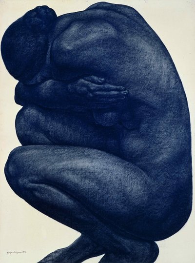 Kyykkyssä oleva nainen, 1916. tekijältä Georges Dorignac
