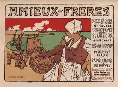 Friends Brothers -juliste, 1899 tekijältä Georges Fay