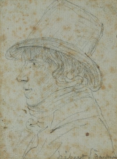 Jacques Hebert (1757-94) (kynä paperille) tekijältä Georges Francois Gabriel
