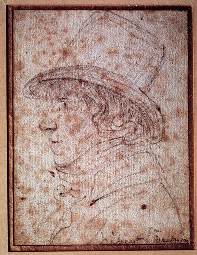 Muotokuva Jacques Hebertistä (1757-1794), toimittaja ja vallankumouksellinen poliitikko, "" isä Duchesne" -sanomalehden perustaja. Piirustus Gabriel tekijältä Georges Francois Gabriel