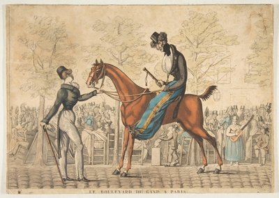 Boulevard de Gand Pariisissa, 1800-luku. tekijältä Georges Jacques Gatine