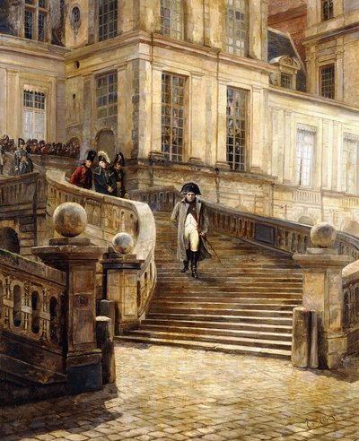 Napoleonin luopuminen, n. 1890-1899 tekijältä Georges Jules Auguste Cain