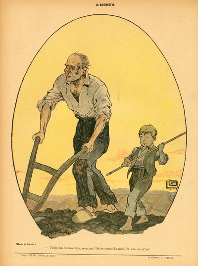 La Baionnette, satiirinen väreissä tekijältä Georges Leonnec