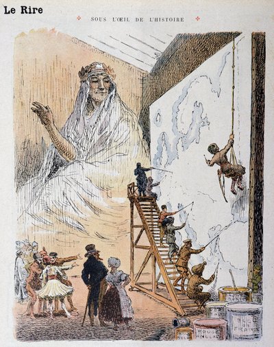 Euroopassa. Piirustus Georges Meunier (1869-1942). Elokuvassa "" Le Rire Rouge"" tekijältä Georges Meunier
