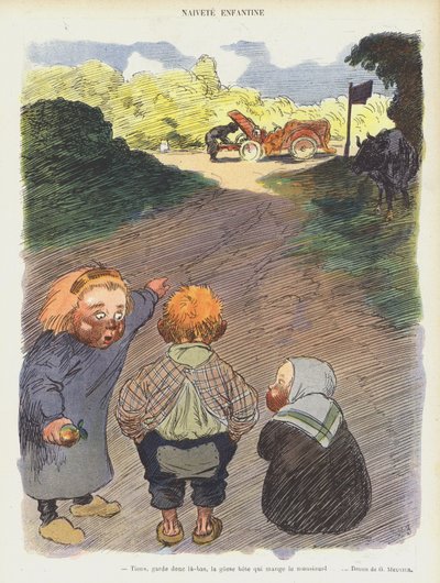 Kuvitus Le Rirelle tekijältä Georges Meunier