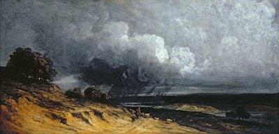 Myrsky lähellä Montmartrea (öljy kankaalle) tekijältä Georges Michel