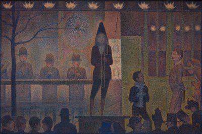 Circus Sideshow Parade de cirque, 1887-88. tekijältä Georges Pierre Seurat
