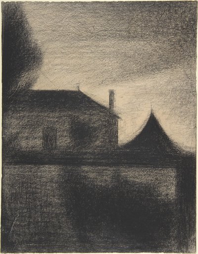 Talo hämärässä tekijältä Georges Pierre Seurat