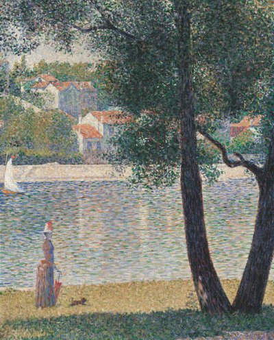 Seine Courbevoiessa, 1885. tekijältä Georges Pierre Seurat