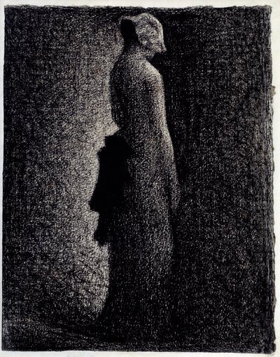 Georges Seuratin (1859-1891) Black Knot Pencil -piirustus Noin 1882 Dim. 0,31 x 0,23 m Pariisi. Orsay-museo tekijältä Georges Pierre Seurat