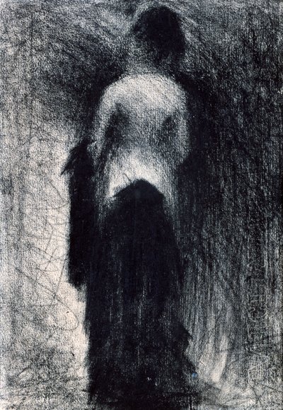 Nainen takaa nähtynä, 1880-1891 tekijältä Georges Pierre Seurat