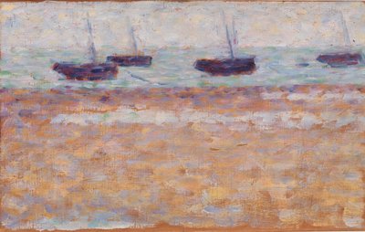 Neljä venettä Grandcampissa tekijältä Georges Seurat