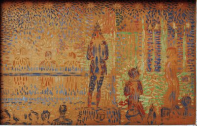 Parade de cirque - Sirkusparaati tekijältä Georges Seurat