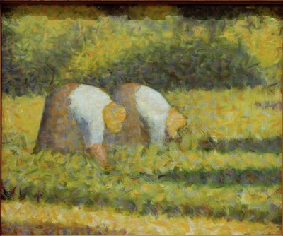 Paysannes au travail tekijältä Georges Seurat
